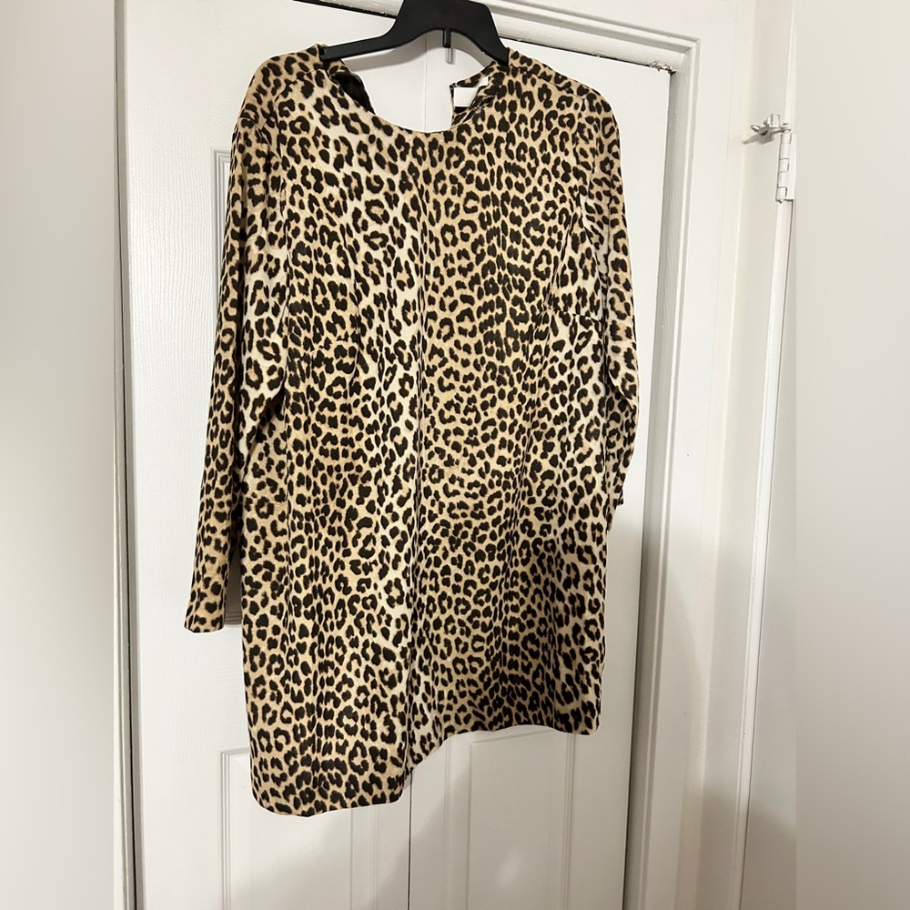 NWOT H&M long sleeve cheetah dress